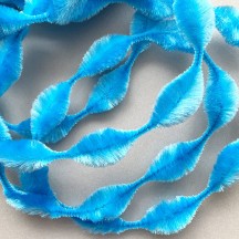 2-1/2" Bump Chenille in Turquoise Blue ~ 1 yd.